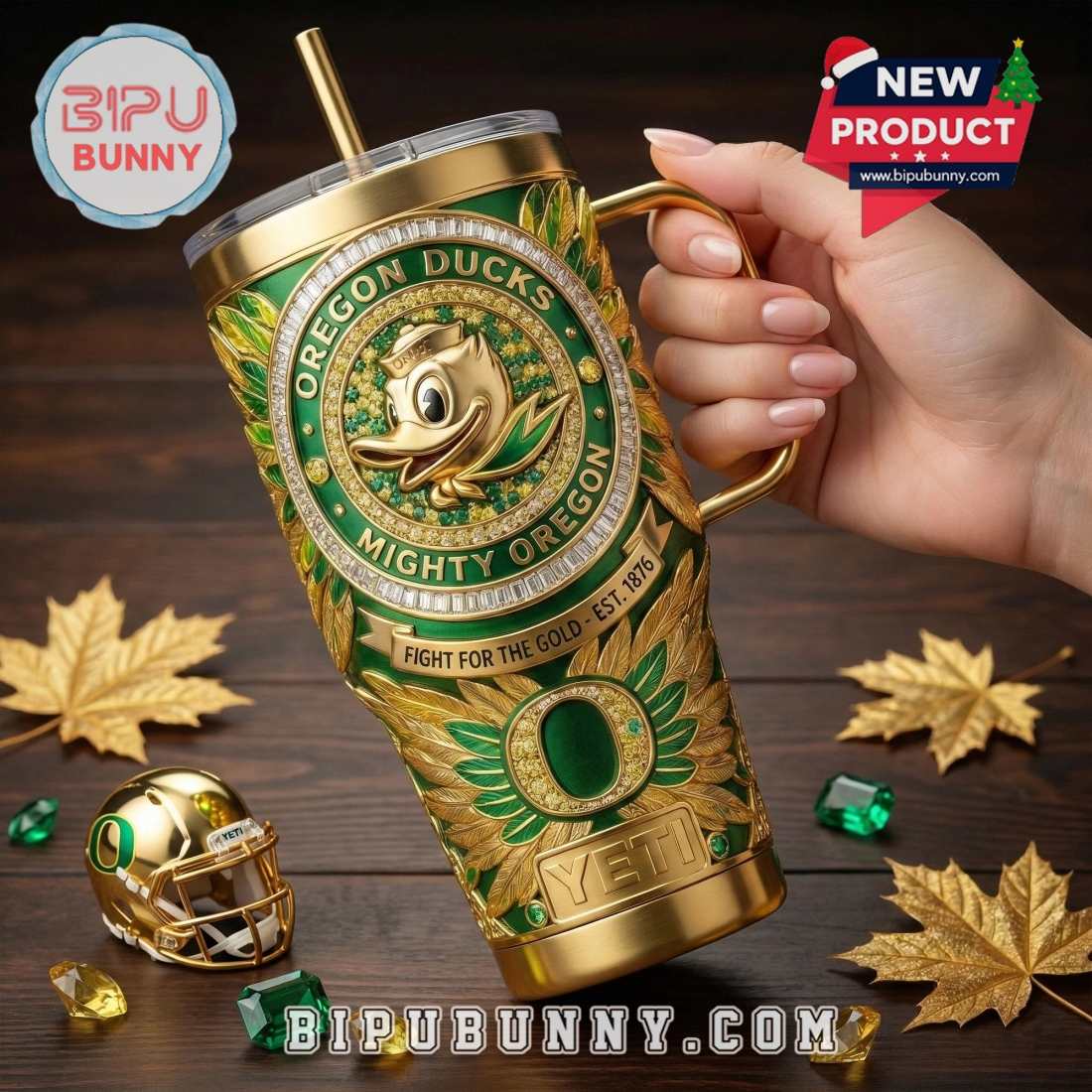 Oregon Ducks YETI 40oz Tumbler With Handle Oregon Ducks YETI 40oz Tumbler With Handle