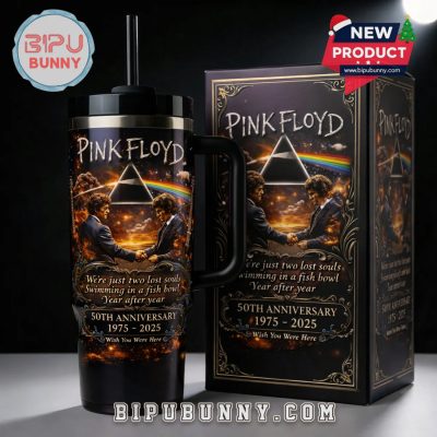 Pink Floyd Wish You Were Here 50th Anniversary Tumbler
