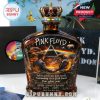 Close view of Pink Floyd commemorative bottle with detailed artwork and bright display background!