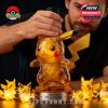 Pikachu bottle with mini Pikachu figures and lightning effects for Pokémon's 30th Anniversary.