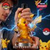 Pikachu bottle with lightning effects, held by a person, celebrating Pokémon's 30th Anniversary.