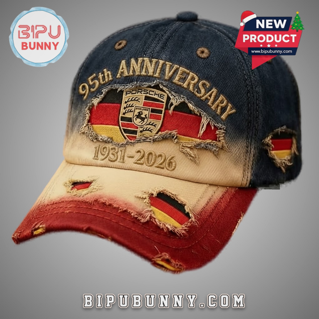 Pors 95th Anniversary Denim Classic Cap Pors 95th Anniversary Denim Classic Cap