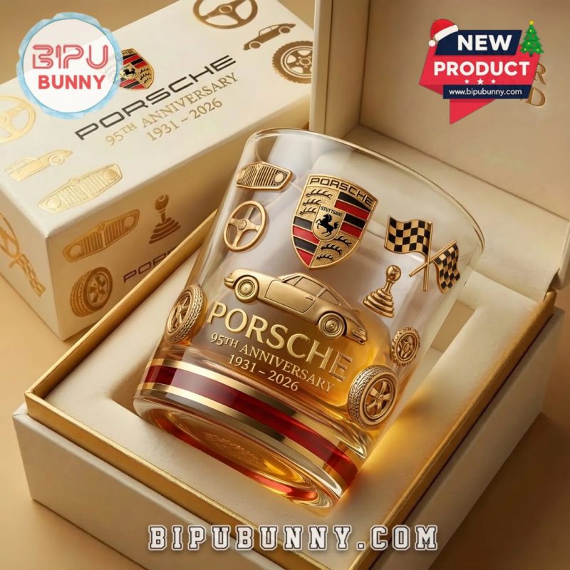 Porsche FC 95th Anniversary Whiskey Glass