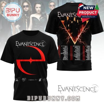 Premium Evanescence Signatures Black 3D Shirt