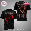 Black T-shirt with Evanescence band logo, a red graphic, and tour dates on the back.!