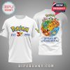 Premium Pokémon 30th Anniversary 3D Shirt featuring vibrant, detailed Pokémon designs popping off the fabric.