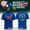 Puerto Rico World Baseball Classic blue shirt front and back!