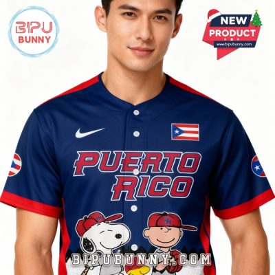 Puerto Rico Baseball x Peanut 2026 World Baseball Navy Jersey