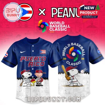Puerto Rico Baseball x Peanut 2026 World Baseball Navy Jersey