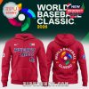 Puerto Rico World Baseball Classic red hoodie front and back!