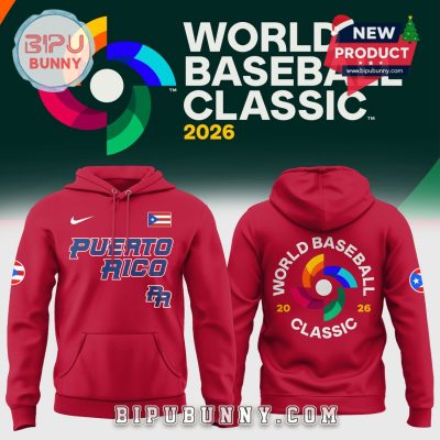 Puerto Rico Baseball x Peanut 2026 World Baseball Red Hoodie
