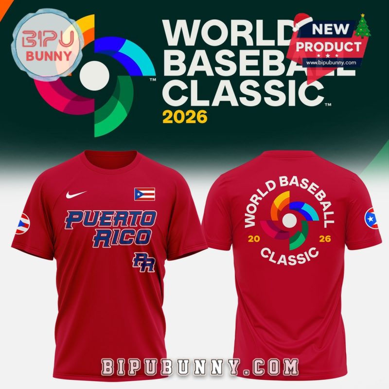 Puerto Rico Baseball x Peanut 2026 World Baseball Red Hoodie