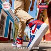 Puerto Rico 2026 custom sneakers worn while walking through colorful city streets.