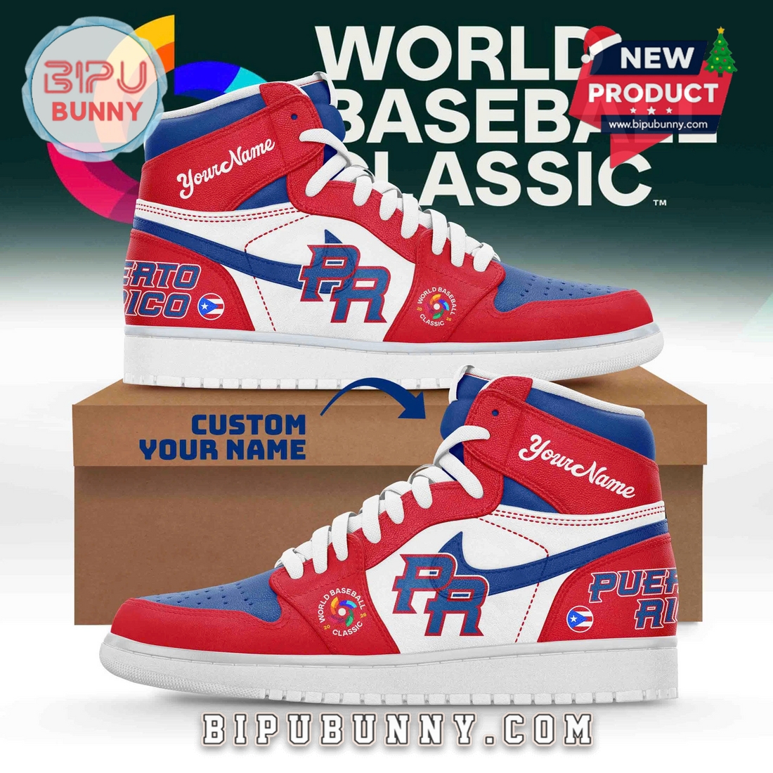 Puerto Rico World Baseball Classic 2026 Air Jordan 1 – Red Puerto Rico World Baseball Classic 2026 Air Jordan 1 – Red