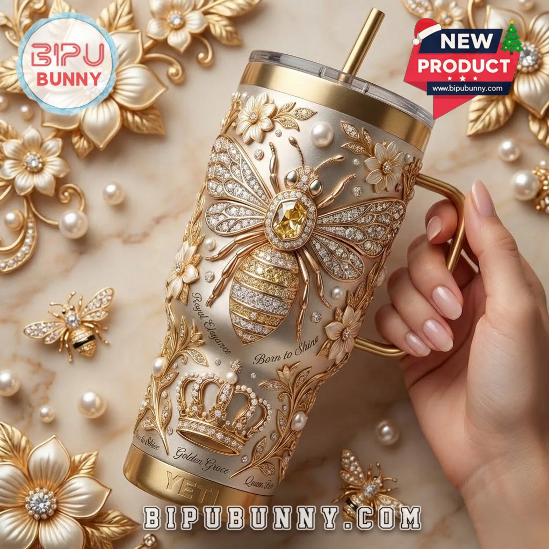 Queen Bee YETI Tumbler 40oz Queen Bee YETI Tumbler 40oz