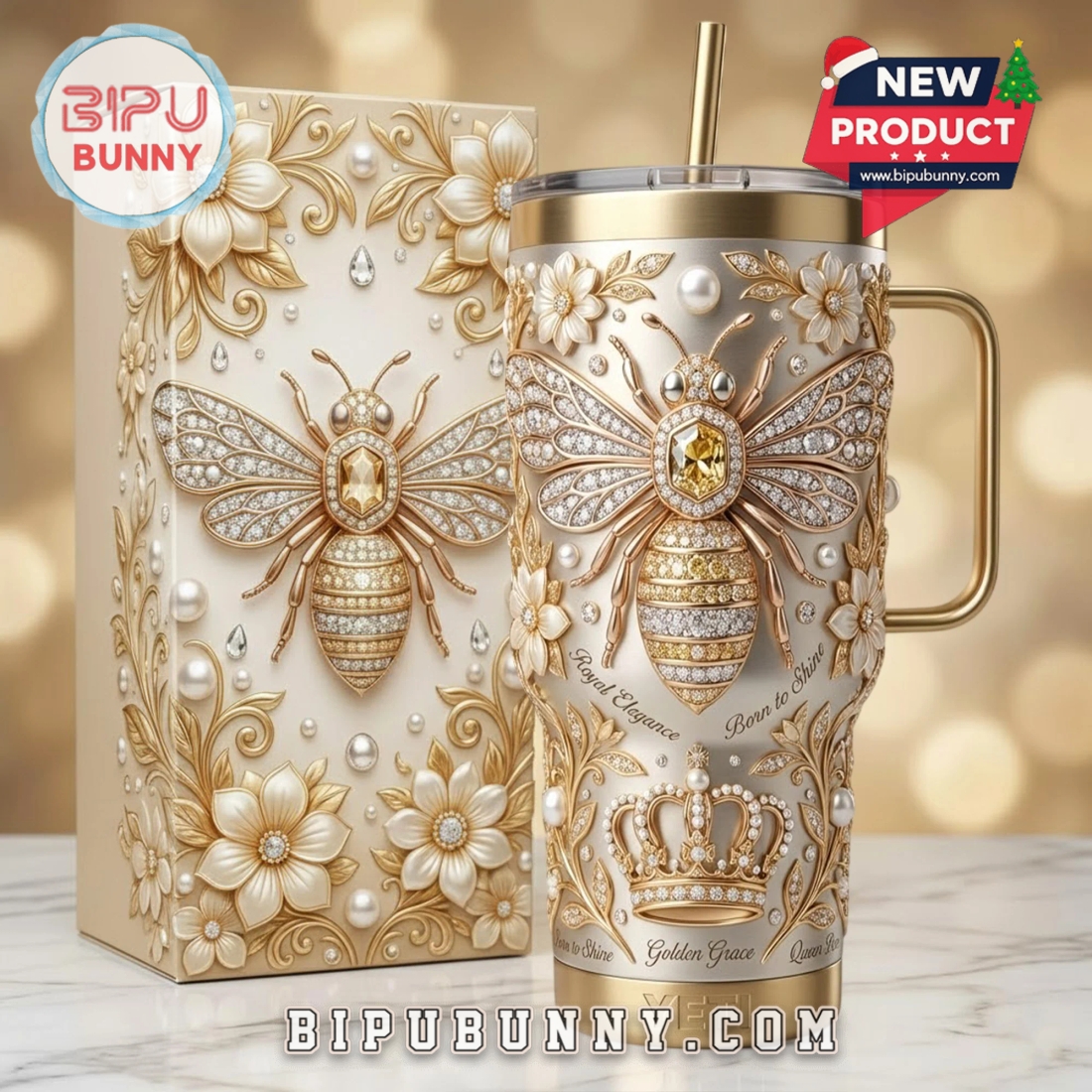 Queen Bee YETI Tumbler 40oz Queen Bee YETI Tumbler 40oz