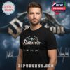 Black t-shirt with the band logo Sabaton and band member signatures below the logo!