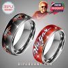 Sammy Hagar Silver Tungsten Ring - durable, stylish ring for Red Rocker fans. Official licensed product.