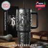Shinedown band themed tumbler with winged logo, song lyrics, and a handle!