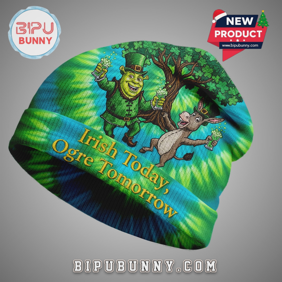 Shrek St Patricks Day Beanie Hat Shrek St Patricks Day Beanie Hat