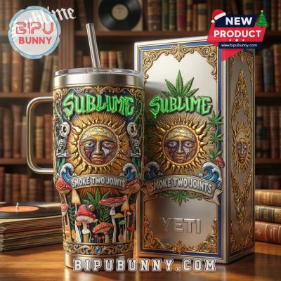 Smoke Two Joints YETI 40oz Tumbler With Handle