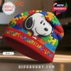 Snoopy Autism Awareness Beanie - Show your support with this cozy and meaningful hat featuring Snoopy!