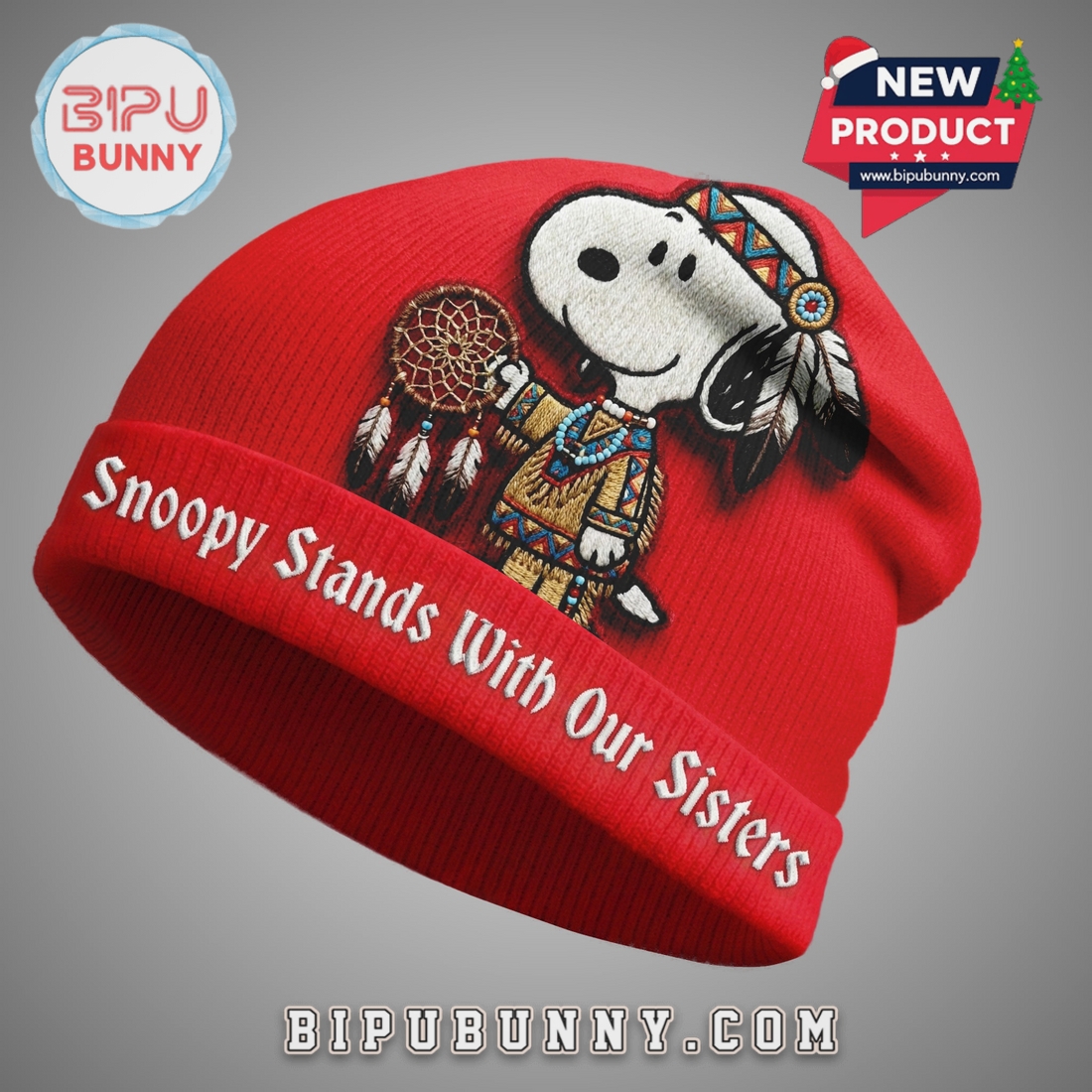 Snoopy Awareness Day Premium Beanie Hat Snoopy Awareness Day Premium Beanie Hat