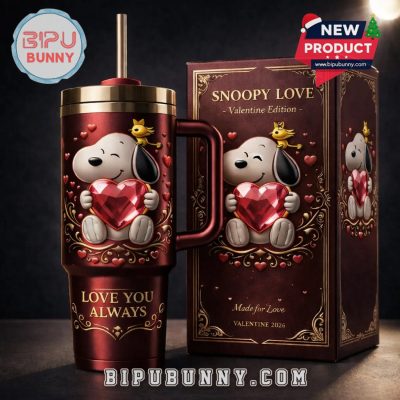 Snoopy Love Valentine’s Day Stanley Tumbler