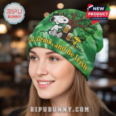 Snoopy St Patricks Day Beanie