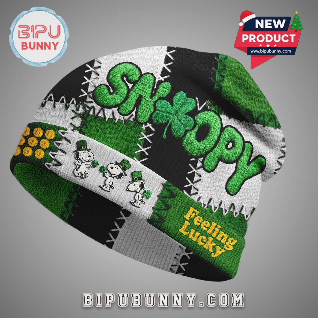 Snoopy St Patricks Day Beanie Snoopy St Patricks Day Beanie