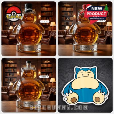 Snorlax Pok&eacute;mon 30th Anniversary Whiskey Bottle