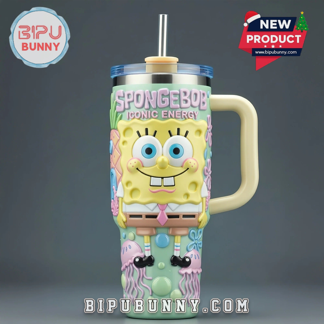 SpongeBob SquarePants 40oz Tumbler With Handle SpongeBob SquarePants 40oz Tumbler With Handle