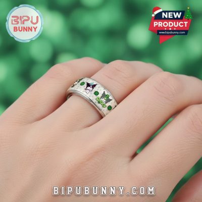 St. Patrick’s Day Silver Tungsten Ring