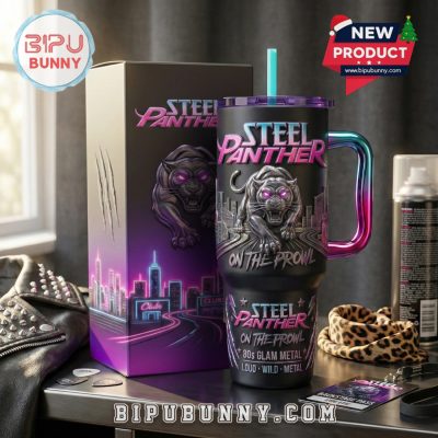 Steel Panther 40oz Tumbler With Handle