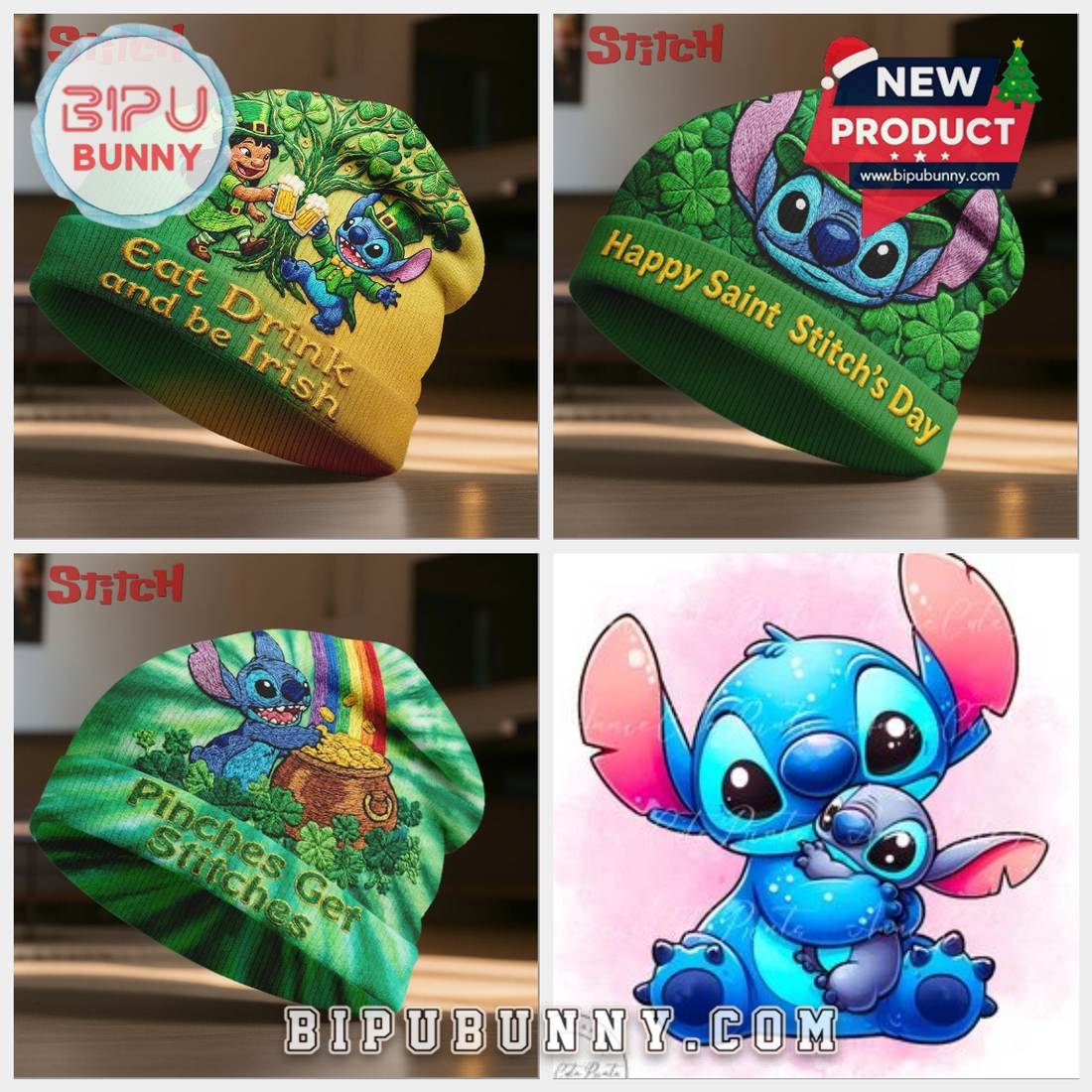 Stitch St Patricks Day Beanie Hat Stitch St Patricks Day Beanie Hat
