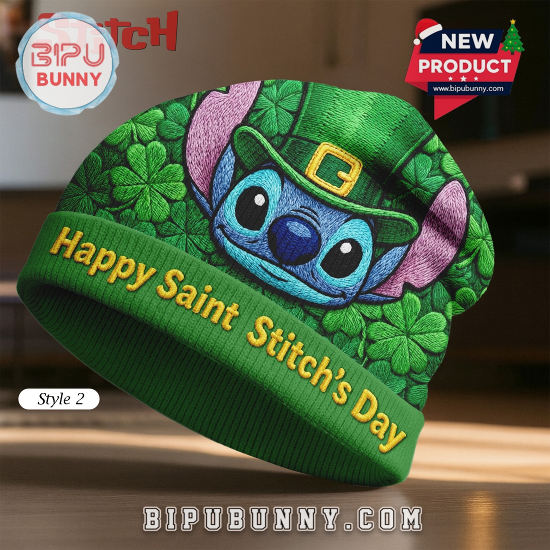 Stitch St Patricks Day Beanie Hat Stitch St Patricks Day Beanie Hat