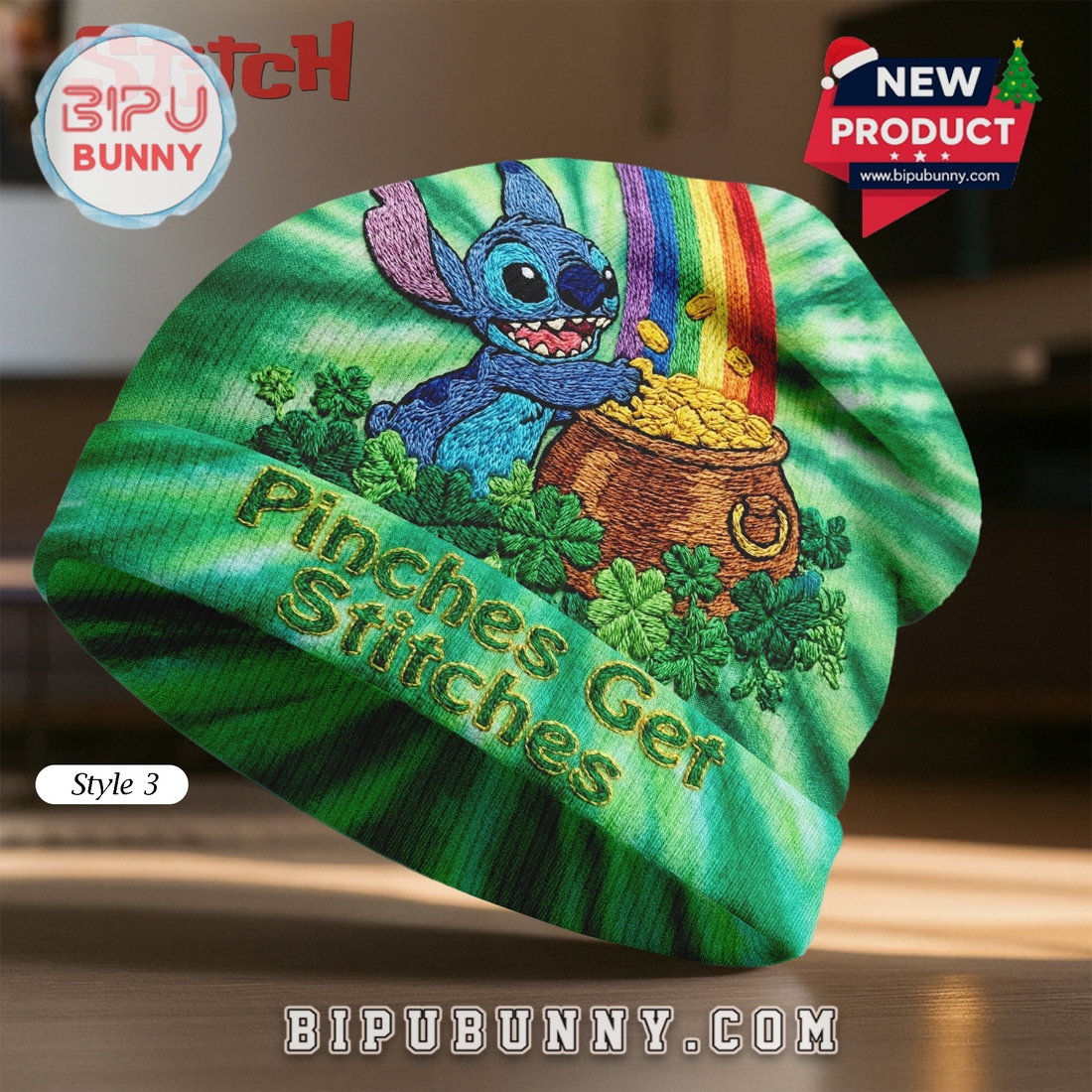 Stitch St Patricks Day Beanie Hat Stitch St Patricks Day Beanie Hat