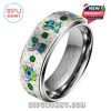 Stitch St. Patrick's Day Silver Tungsten Ring - Celebrate in Style!