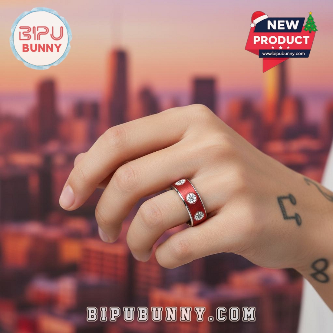 Stray Kids Silver Tungsten Ring Stray Kids Silver Tungsten Ring