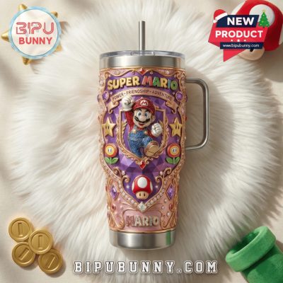 Super Mario 40oz Tumbler With Handle