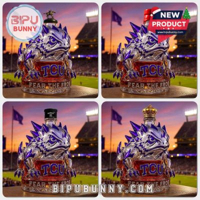 TCU Horned Frogs Limited Edition Whiskey Bottle