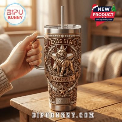 Texas State Bobcats 40oz Tumbler With Handle