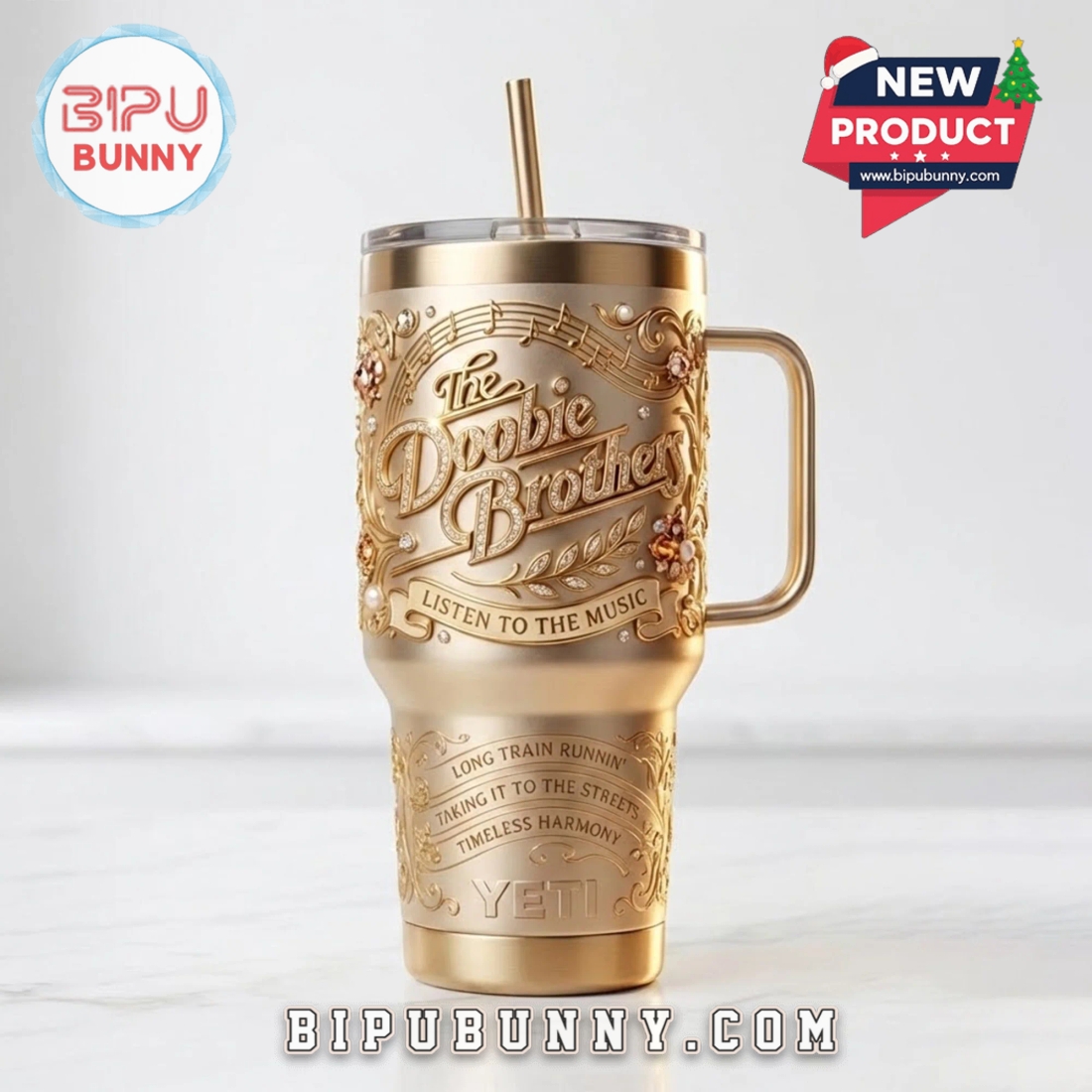 The Doobie Brothers 40oz Tumbler With Handle The Doobie Brothers 40oz Tumbler With Handle