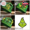 Collage of 'The Grinch' themed St. Patrick's Day beanie hats!