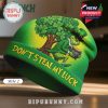 Green beanie with 'Don't Steal My Luck' and Grinch-like character holding pot of gold under a clover tree.!