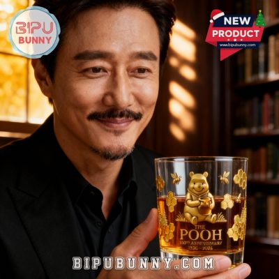 The Pooh 100th Anniversary Whiskey Glass