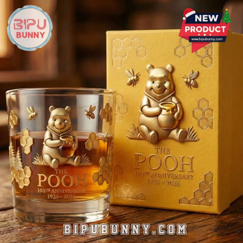 The Pooh 100th Anniversary Whiskey Glass