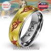 Tom Petty & The Heartbreakers ring in silver tungsten. Rock style jewelry for music fans.