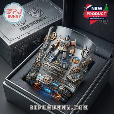 Transformers 40th Anniversary Commemorative Whiskey Glass