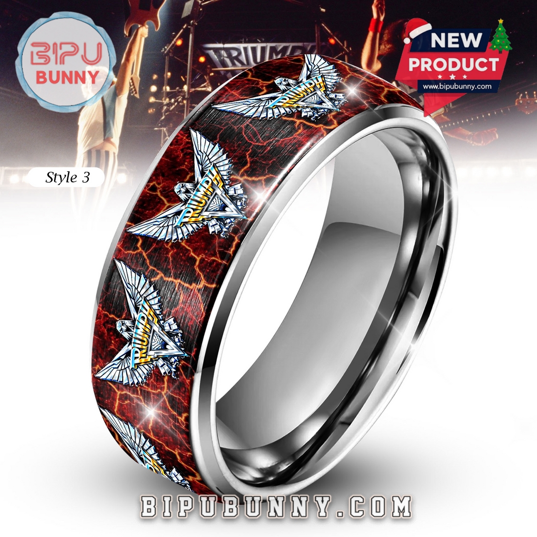 Triumph Silver Tungsten Ring Triumph Silver Tungsten Ring